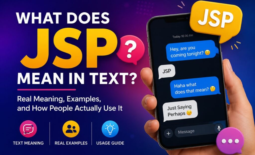 JSP Meaning in Text