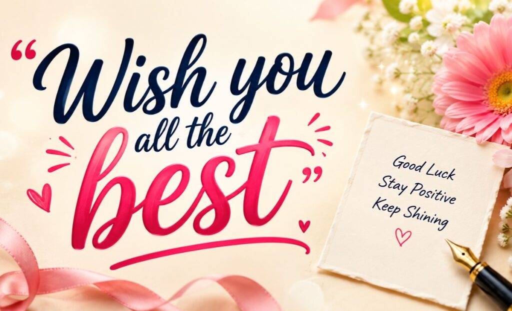 Wish you all the best