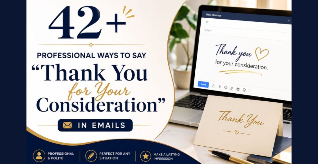 42+ Professional Alternatives to "Thank You for Your Consideration"
