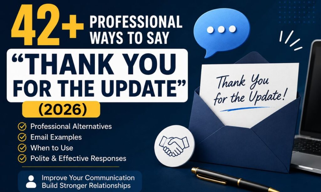 42+ Professional Ways to Say "Thank You for the Update"
