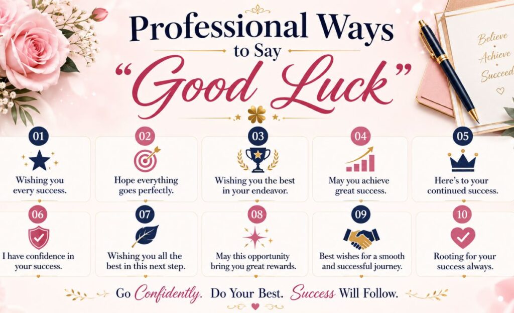  Professional Ways to Say "Good Luck"
